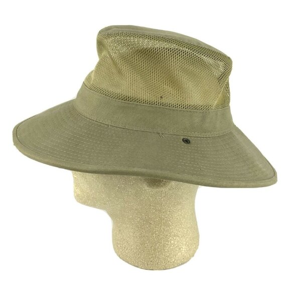Dorfman Pacific Co Khaki Floppy Vented Hat Size Small Fishing Hiking Outdoor - Picture 4 of 7